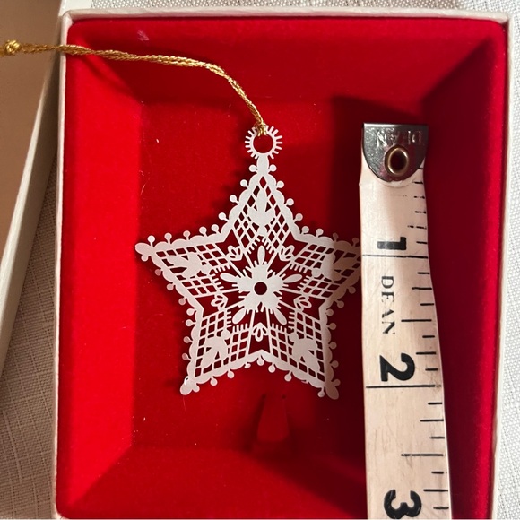 Winterlace Star ornament by Tamerlane in box. Vintage made in the USA - Picture 5 of 6